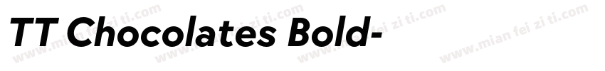TT Chocolates Bold字体转换